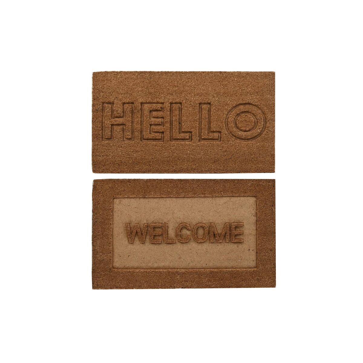 Doormat DKD Home Decor Brown Rubber Coconut (75 x 45 x 2,3 cm) (2 Units) Doormat DKD Home Decor Brown Rubber Coconut (75 x 45 x 2,3 cm) (2 Units)