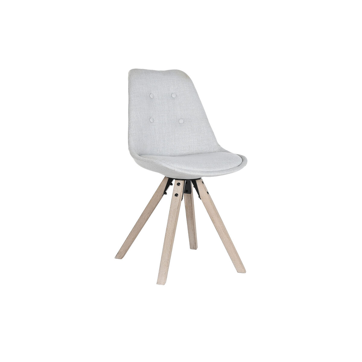 Dining Chair DKD Home Decor Polyester Light grey Oak (48 x 44 x 84 cm) Dining Chair DKD Home Decor Polyester Light grey Oak (48 x 44 x 84 cm)