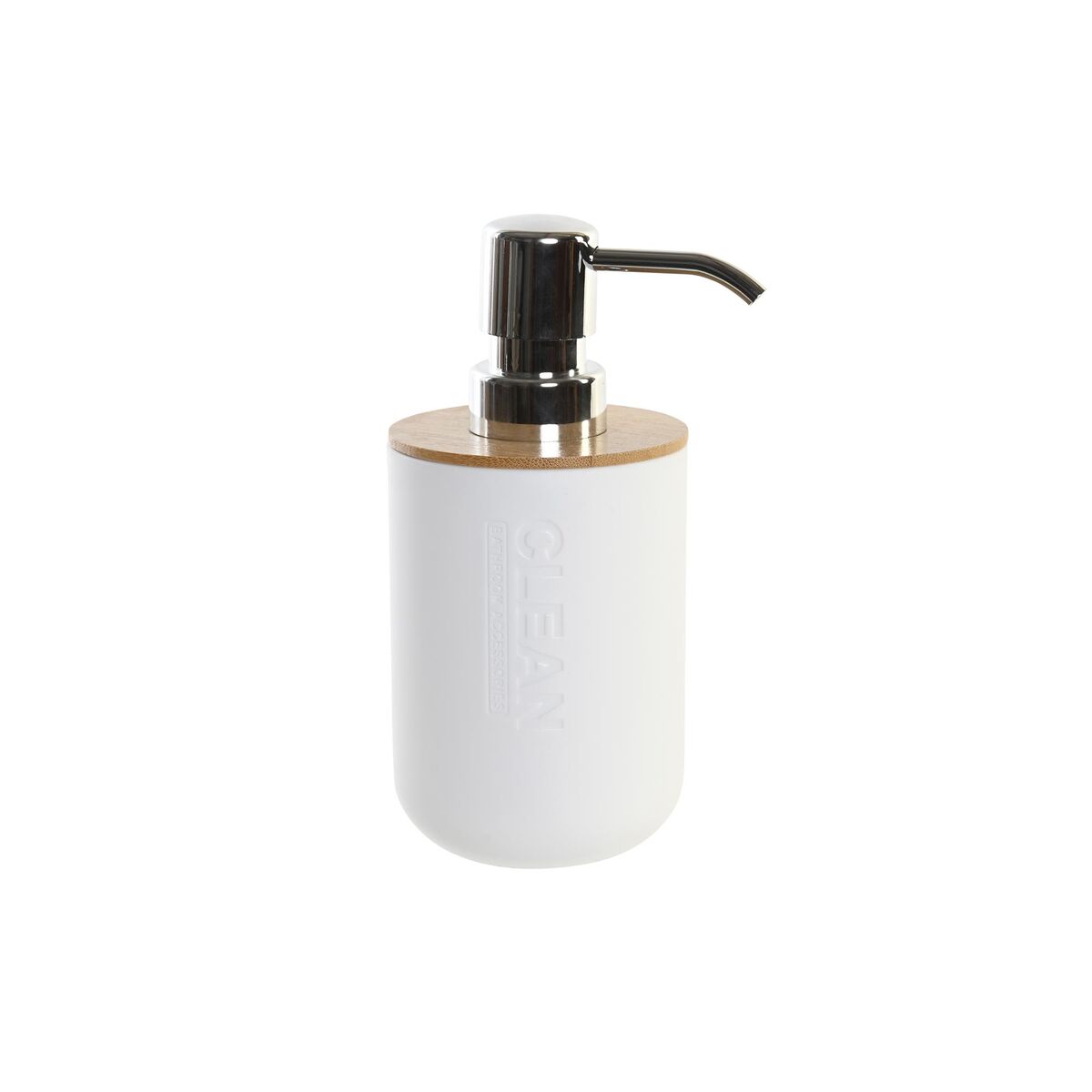 Soap Dispenser DKD Home Decor 7 x 9 x 15,5 cm Natural White polypropylene Soap Dispenser DKD Home Decor 7 x 9 x 15,5 cm Natural White polypropylene