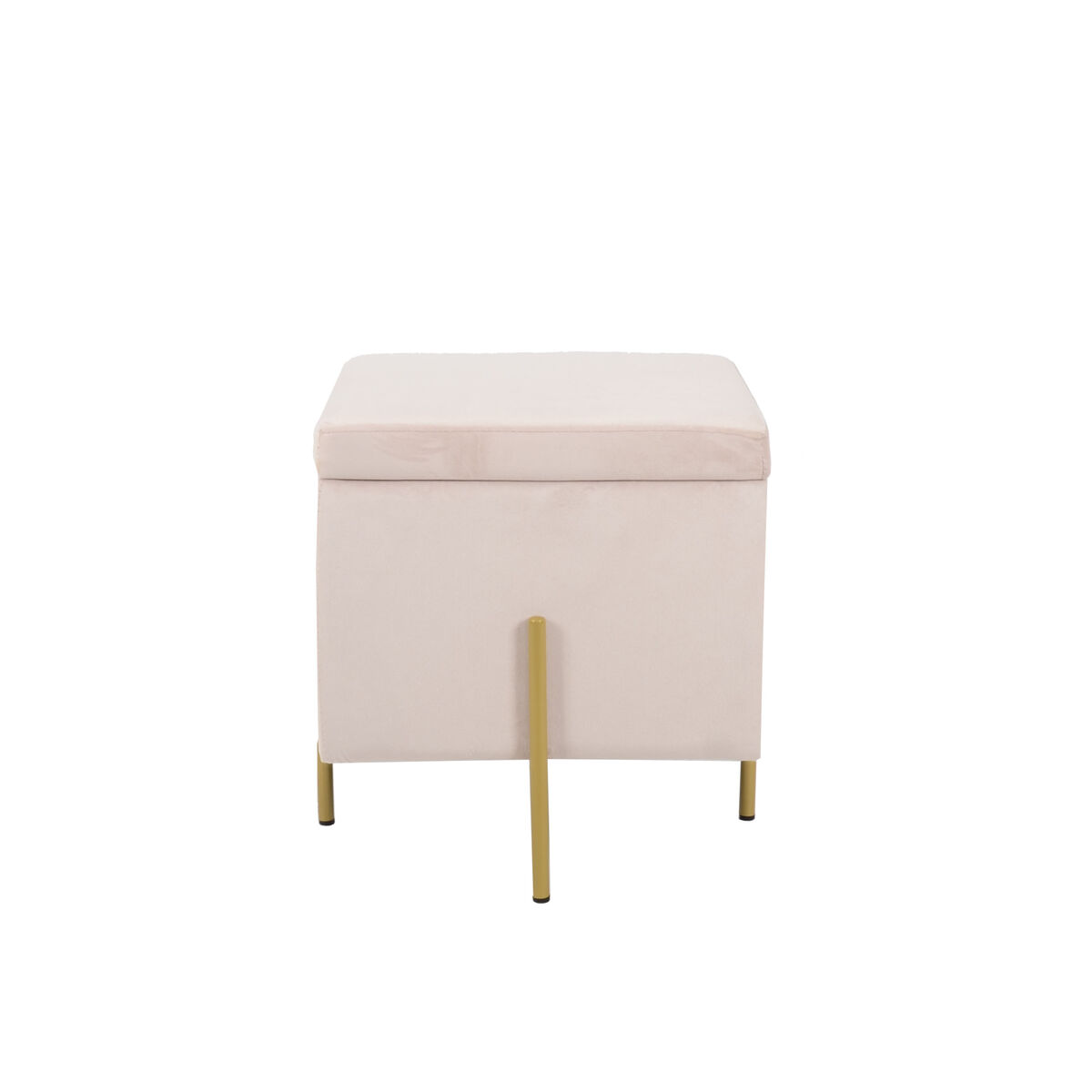 Footrest DKD Home Decor Pink Metal Polyester (45 x 45 x 45 cm) Footrest DKD Home Decor Pink Metal Polyester (45 x 45 x 45 cm)