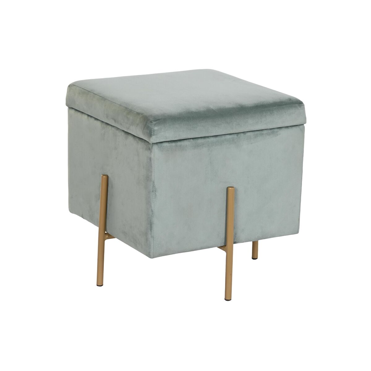 Footrest DKD Home Decor Metal Turquoise Polyester (45 x 45 x 45 cm) Footrest DKD Home Decor Metal Turquoise Polyester (45 x 45 x 45 cm)
