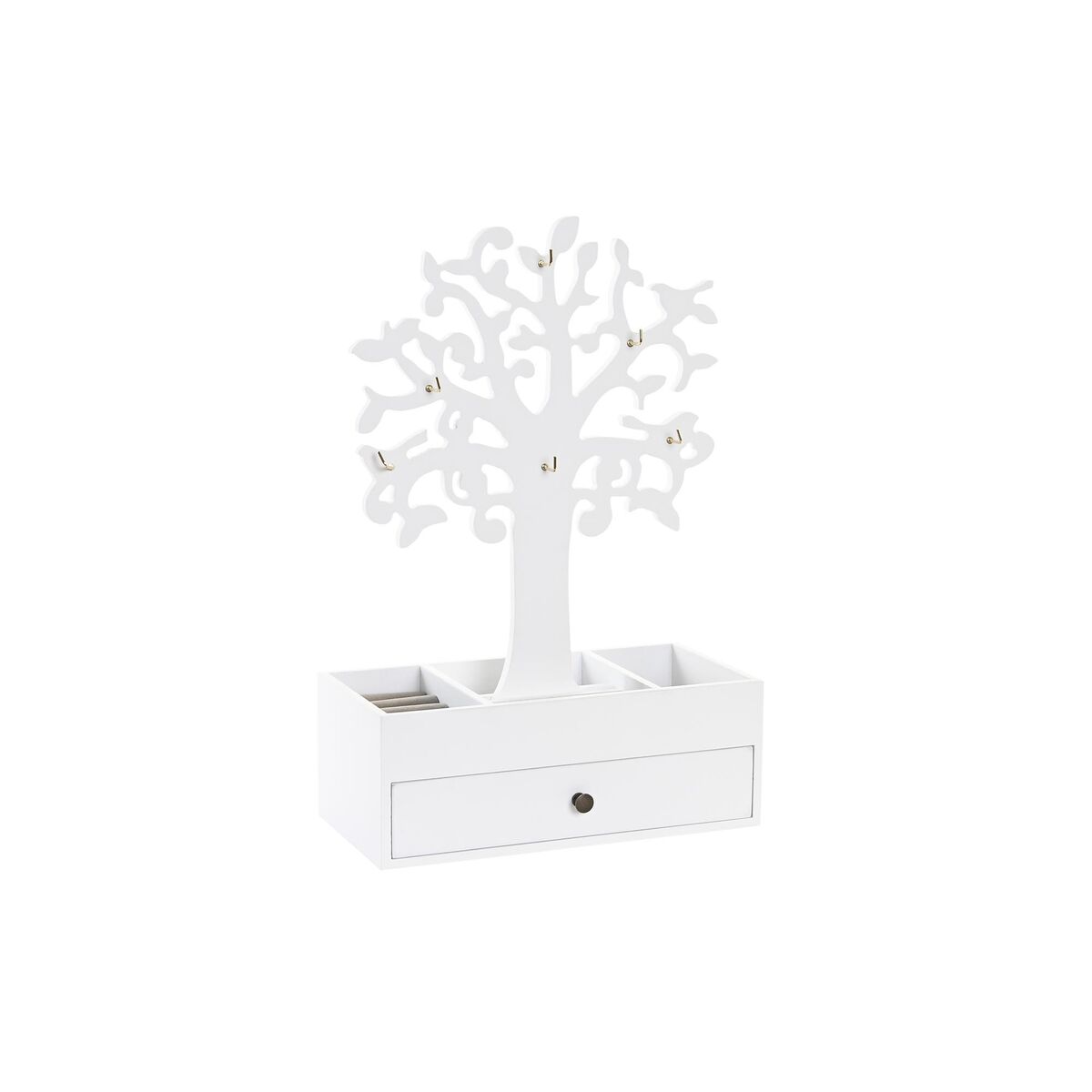 Jewelry box DKD Home Decor White MDF Wood (24 x 12 x 36 cm) Jewelry box DKD Home Decor White MDF Wood (24 x 12 x 36 cm)