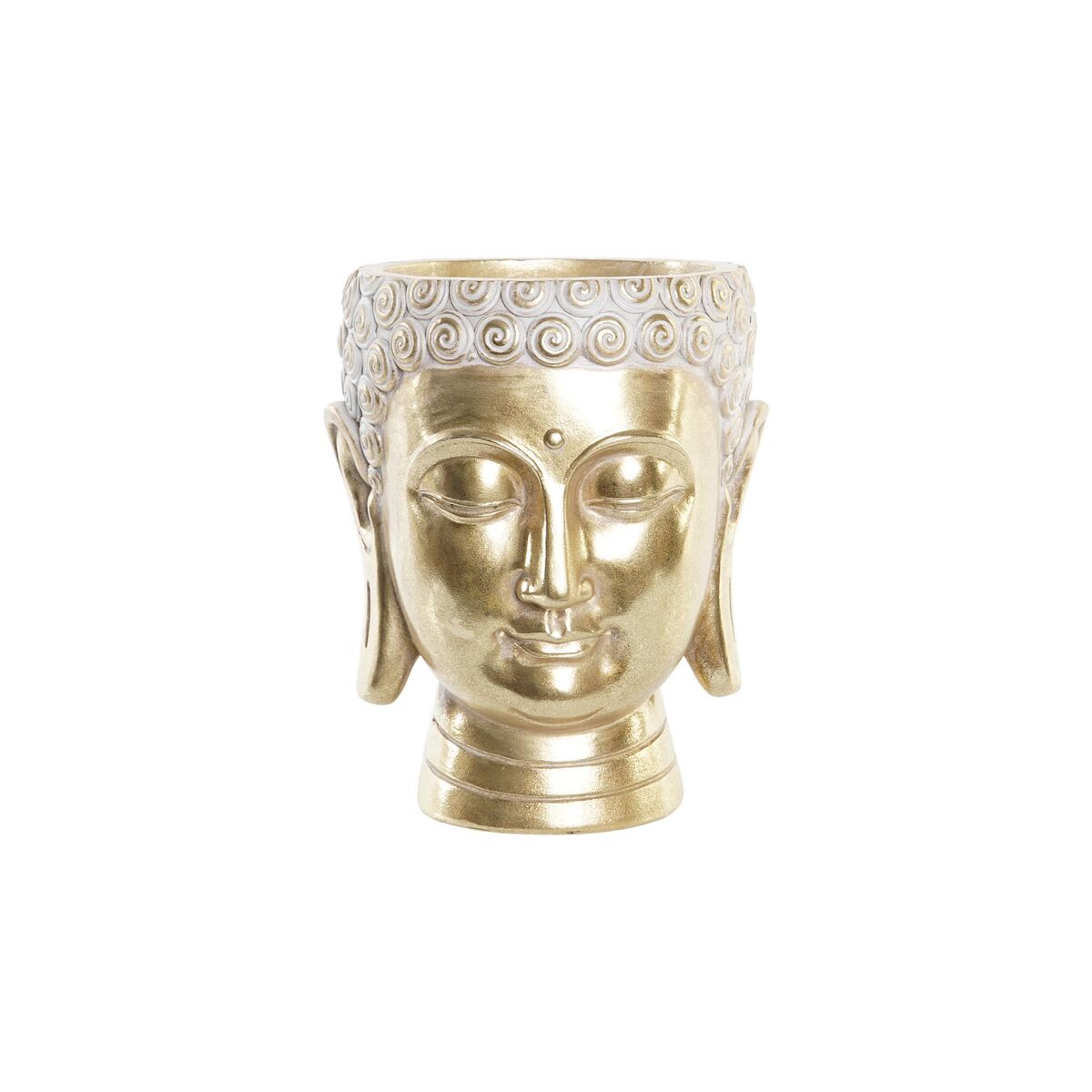 Planter DKD Home Decor 17,5 x 17,5 x 21 cm Golden Buddha Resin Planter DKD Home Decor 17,5 x 17,5 x 21 cm Golden Buddha Resin