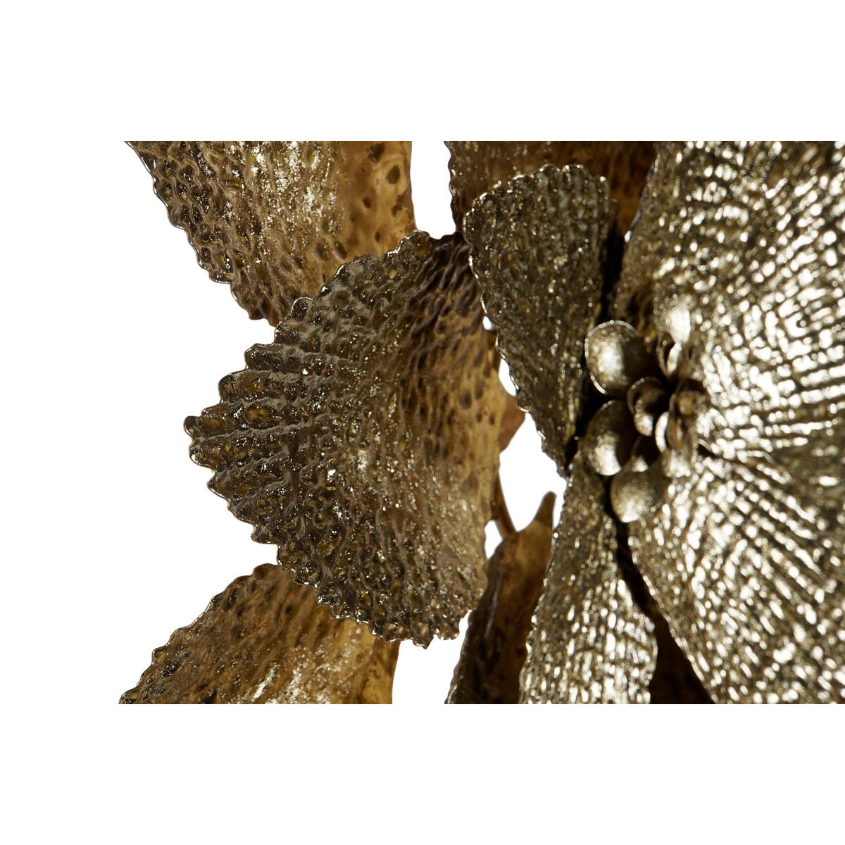 Wall Decoration DKD Home Decor 56 x 4,5 x 56 cm Flower Golden Modern