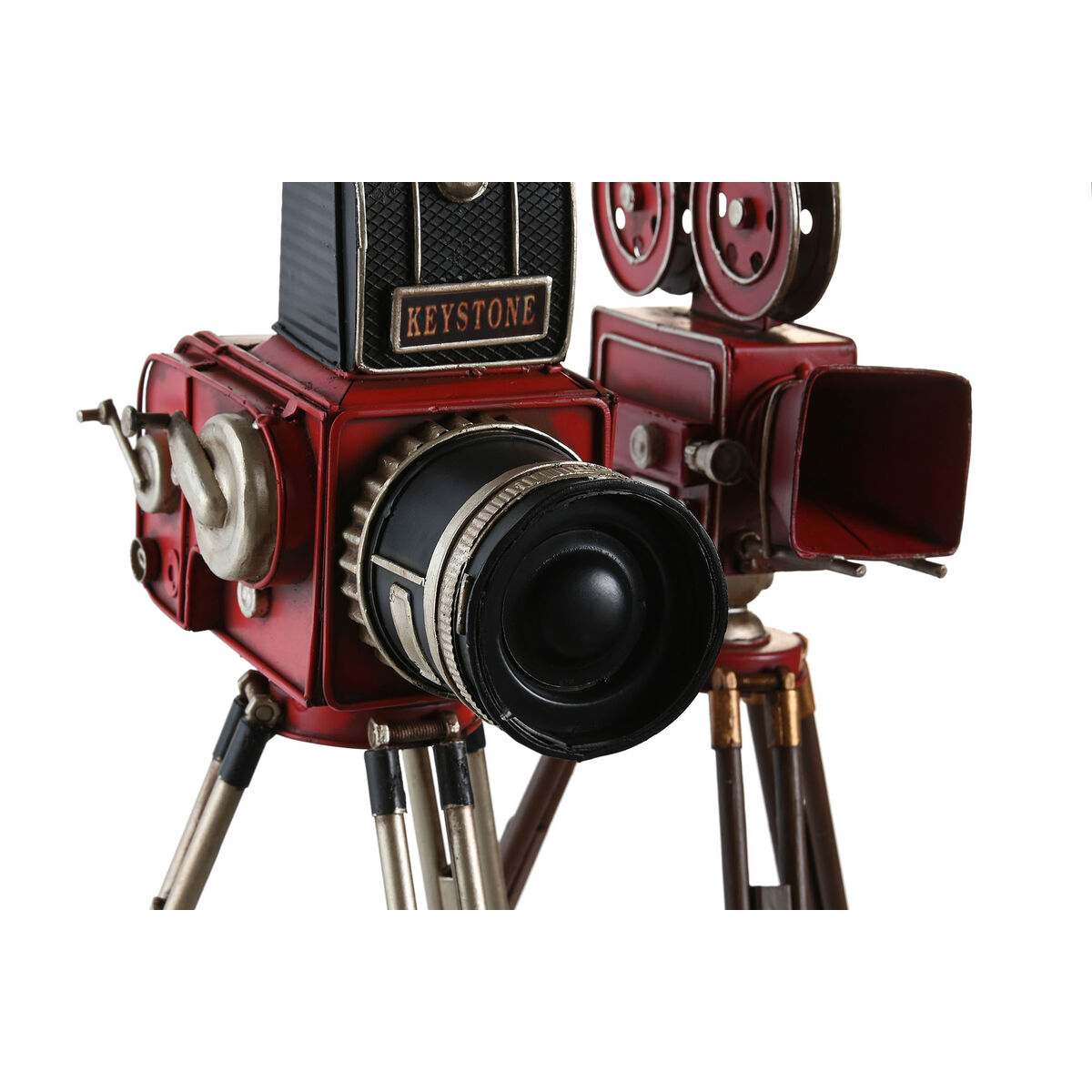 Decorative Figure DKD Home Decor Black Red Camera Vintage 17 x 15 x 34 cm (2 Units) Decorative Figure DKD Home Decor Black Red Camera Vintage 17 x 15 x 34 cm (2 Units)