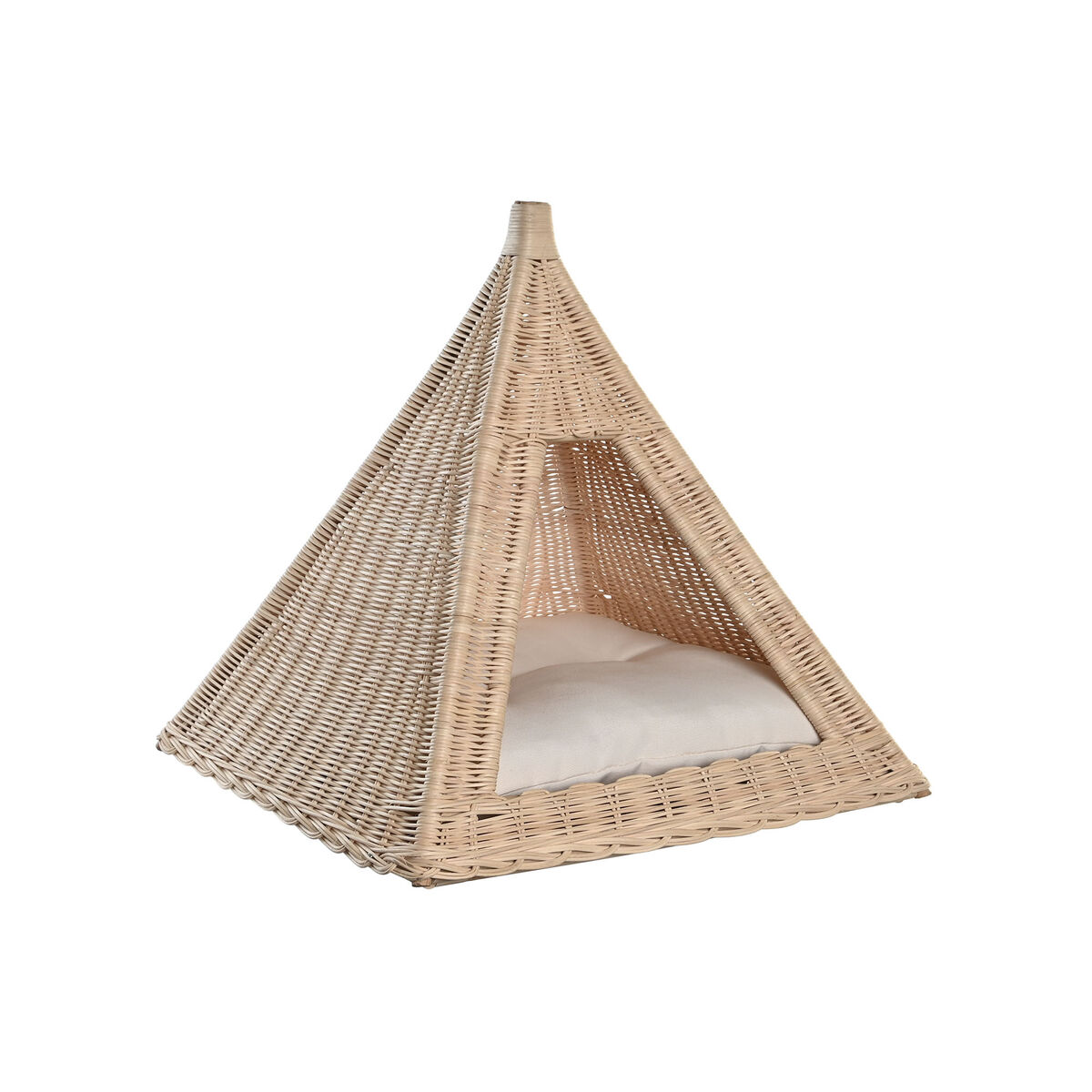 Pet bed DKD Home Decor Natural Rattan 45 x 45 x 45 cm Pet bed DKD Home Decor Natural Rattan 45 x 45 x 45 cm