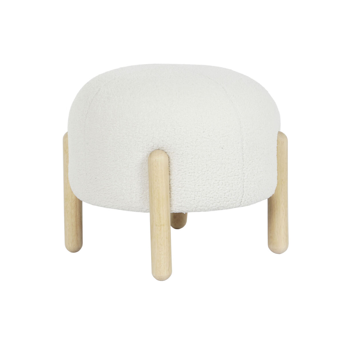 Footrest DKD Home Decor 45 x 45 x 36 cm Wood White Footrest DKD Home Decor 45 x 45 x 36 cm Wood White