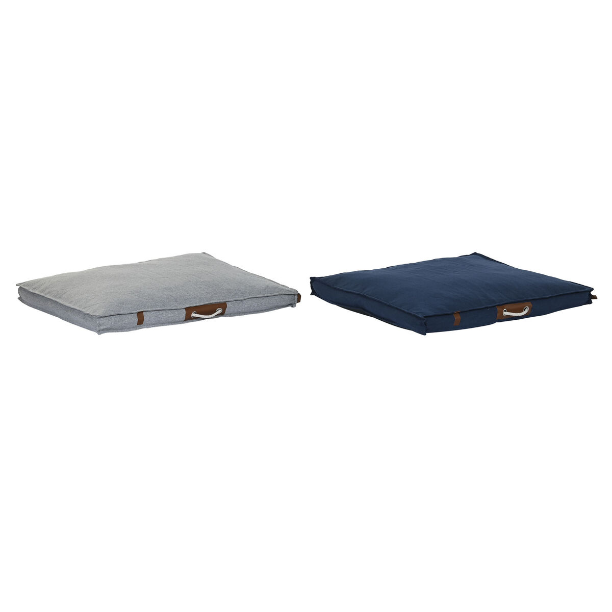 Pet bed DKD Home Decor 88 x 68 x 10 cm Navy Blue Light grey 2 Units Pet bed DKD Home Decor 88 x 68 x 10 cm Navy Blue Light grey 2 Units