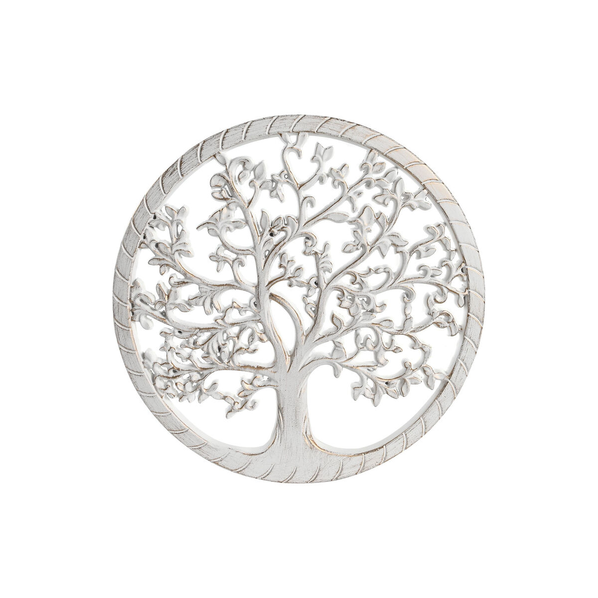 Wall Decoration DKD Home Decor White Golden Silver 40 x 1,5 x 40 cm Wall Decoration DKD Home Decor White Golden Silver 40 x 1,5 x 40 cm