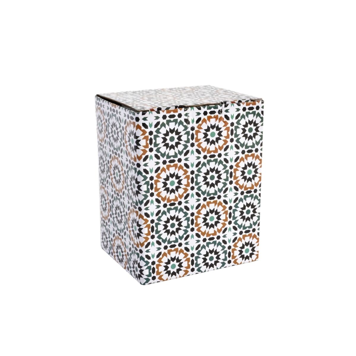 Cup with Tea Filter DKD Home Decor Multicolour Orange Tile Arab 300 ml (2 Units)