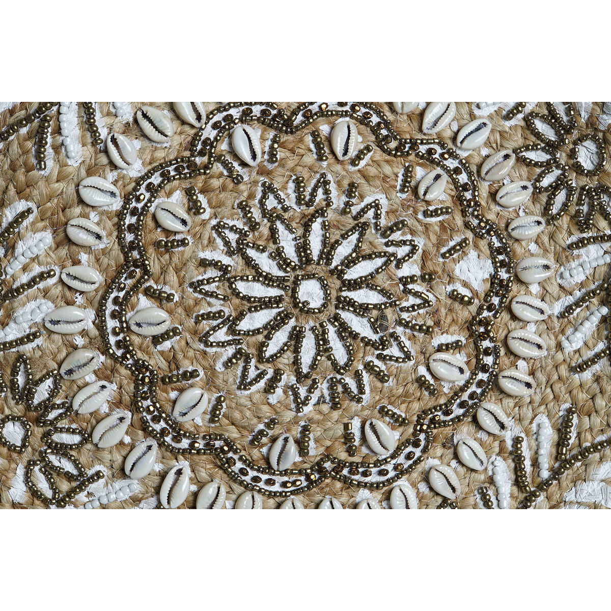 Women’s Handbag DKD Home Decor Black Beige Natural 36 x 12 x 36 cm (2 Units)