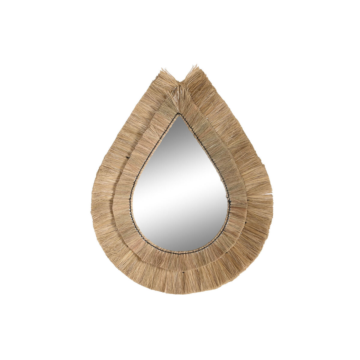 Wall mirror DKD Home Decor 62 x 5 x 80 cm Natural Teardrop Jute Wall mirror DKD Home Decor 62 x 5 x 80 cm Natural Teardrop Jute