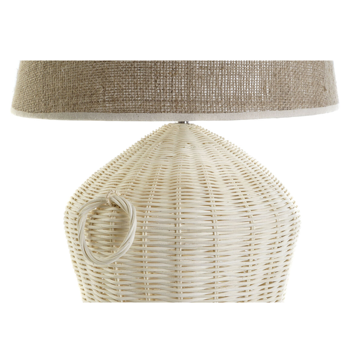 Desk lamp DKD Home Decor White Brown 50 W 220 V 42 x 42 x 70 cm