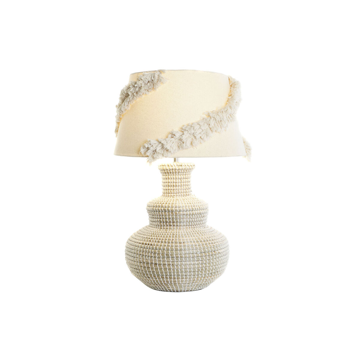 Desk lamp DKD Home Decor White Brown 50 W 220 V 42 x 42 x 70 cm