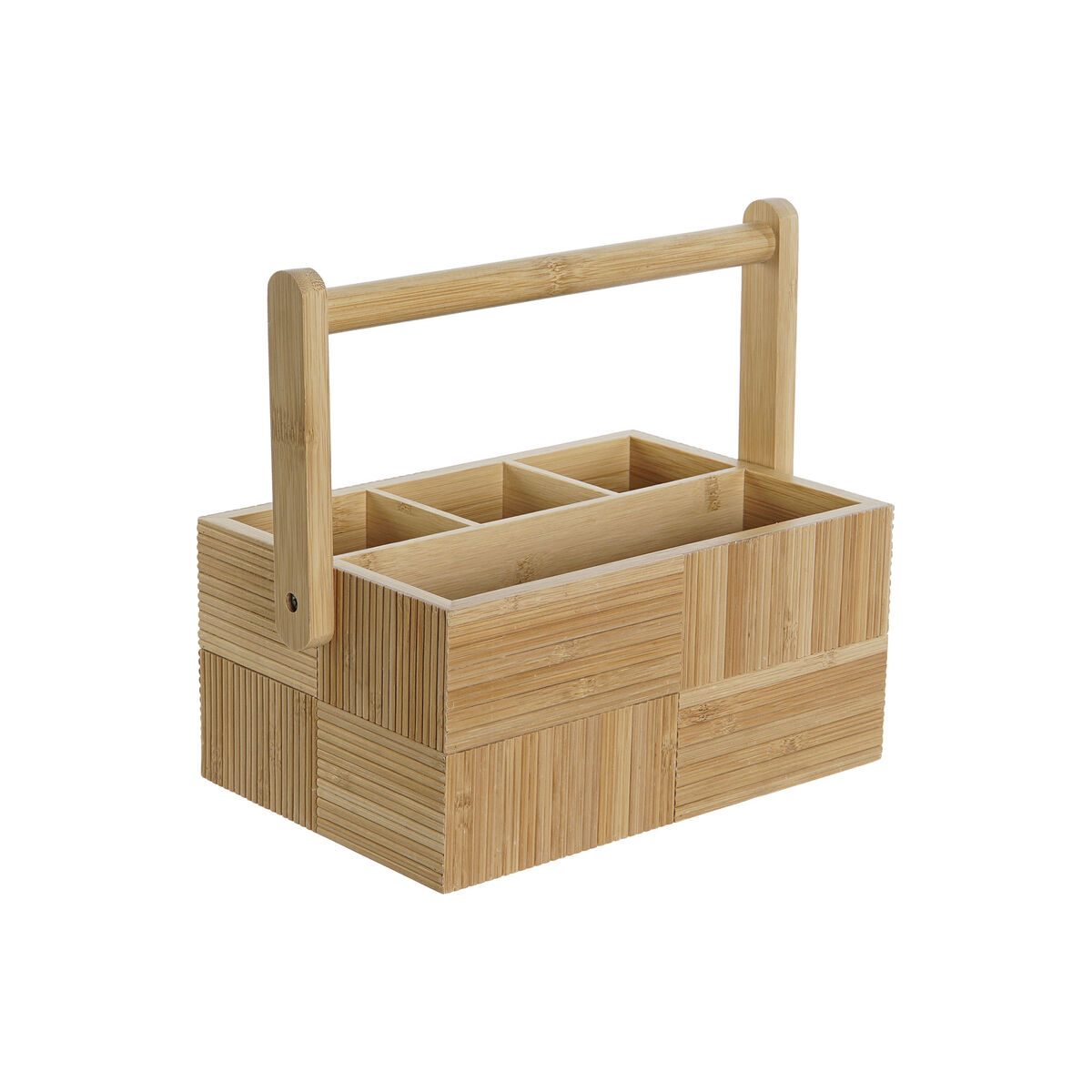 Cutlery basket DKD Home Decor Natural Bamboo 27 x 16,5 x 11,5 cm Cutlery basket DKD Home Decor Natural Bamboo 27 x 16,5 x 11,5 cm