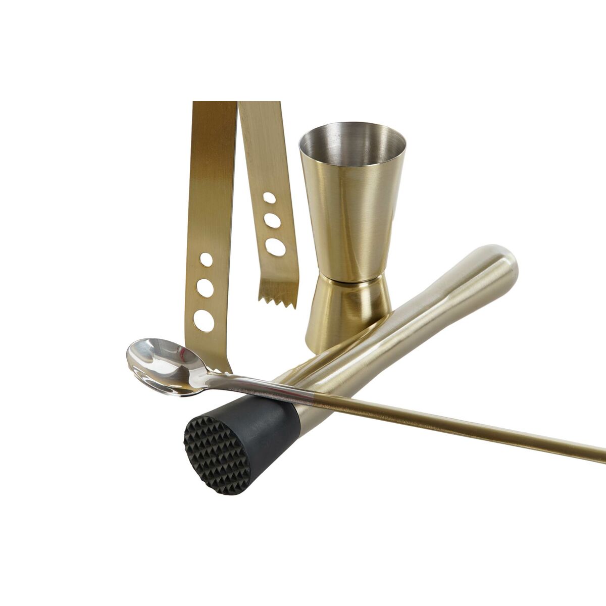 Cocktail Set DKD Home Decor Golden Stainless steel 500 ml 8 x 8 x 21 cm Cocktail Set DKD Home Decor Golden Stainless steel 500 ml 8 x 8 x 21 cm