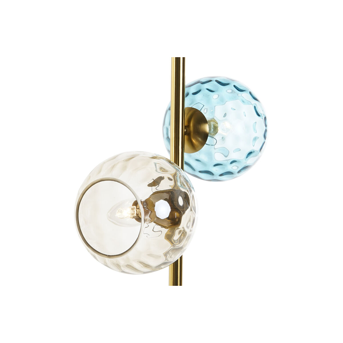 Desk lamp DKD Home Decor Multicolour Golden Crystal Melamin 40 W 220 V 32 x 32 x 58 cm