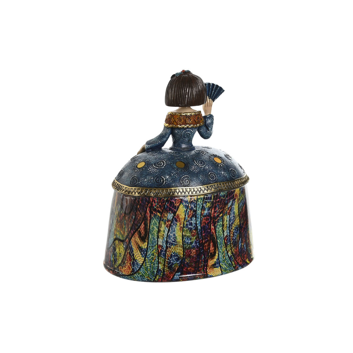Decorative Figure Home ESPRIT Multicolour Romantic 21,5 x 15,5 x 25,5 cm (3 Units)
