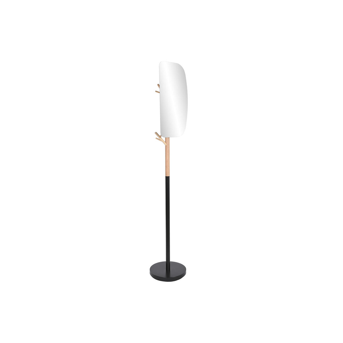Hat stand Home ESPRIT Black Natural Wood Metal Scandi 33 x 33 x 185 cm Hat stand Home ESPRIT Black Natural Wood Metal Scandi 33 x 33 x 185 cm