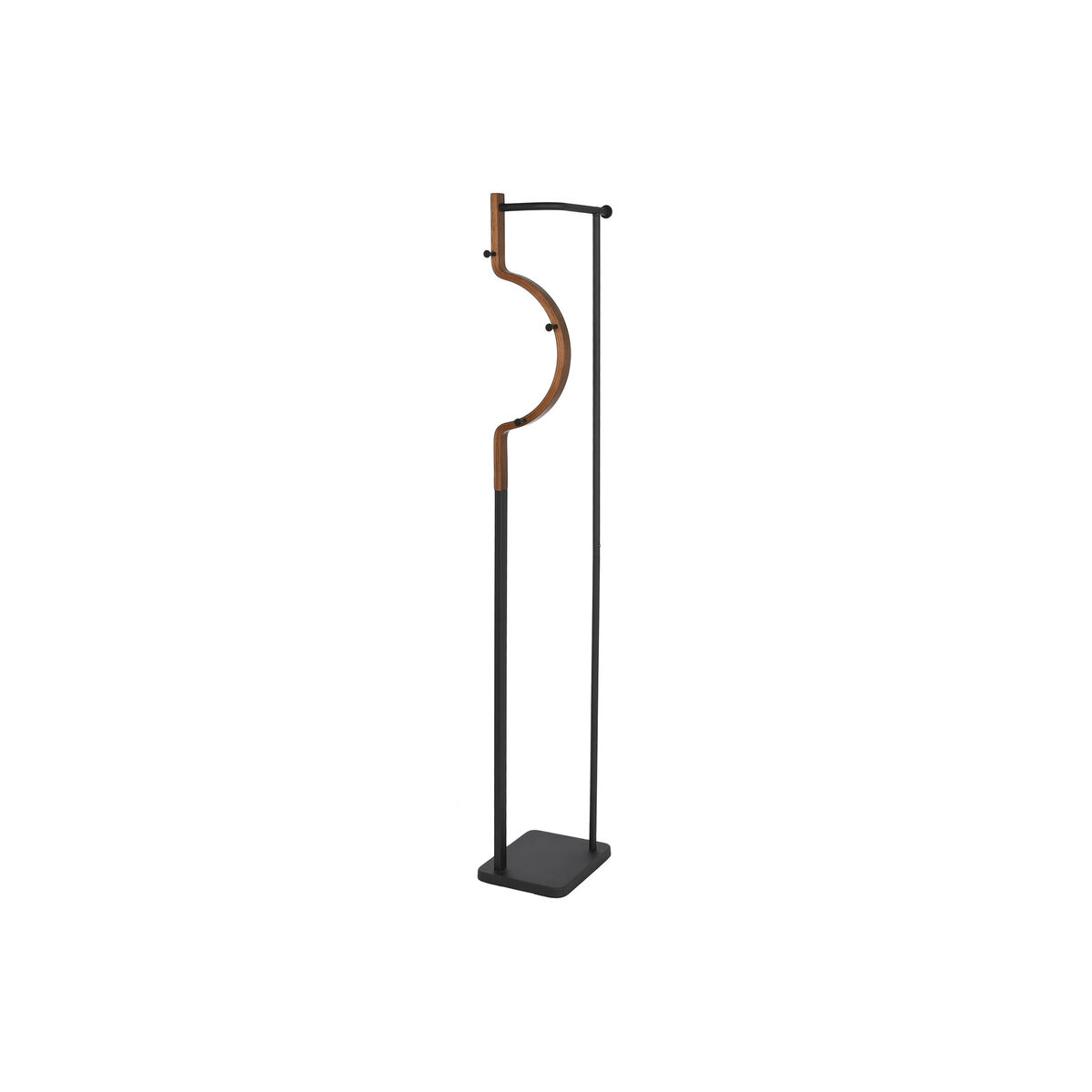 Hat stand Home ESPRIT Brown Black Wood Metal 20 x 20 x 172 cm Hat stand Home ESPRIT Brown Black Wood Metal 20 x 20 x 172 cm