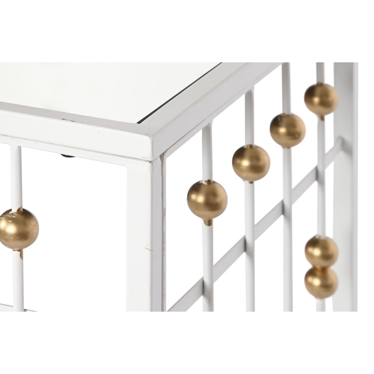 Hall Home ESPRIT White Golden 120 x 40 x 80 cm