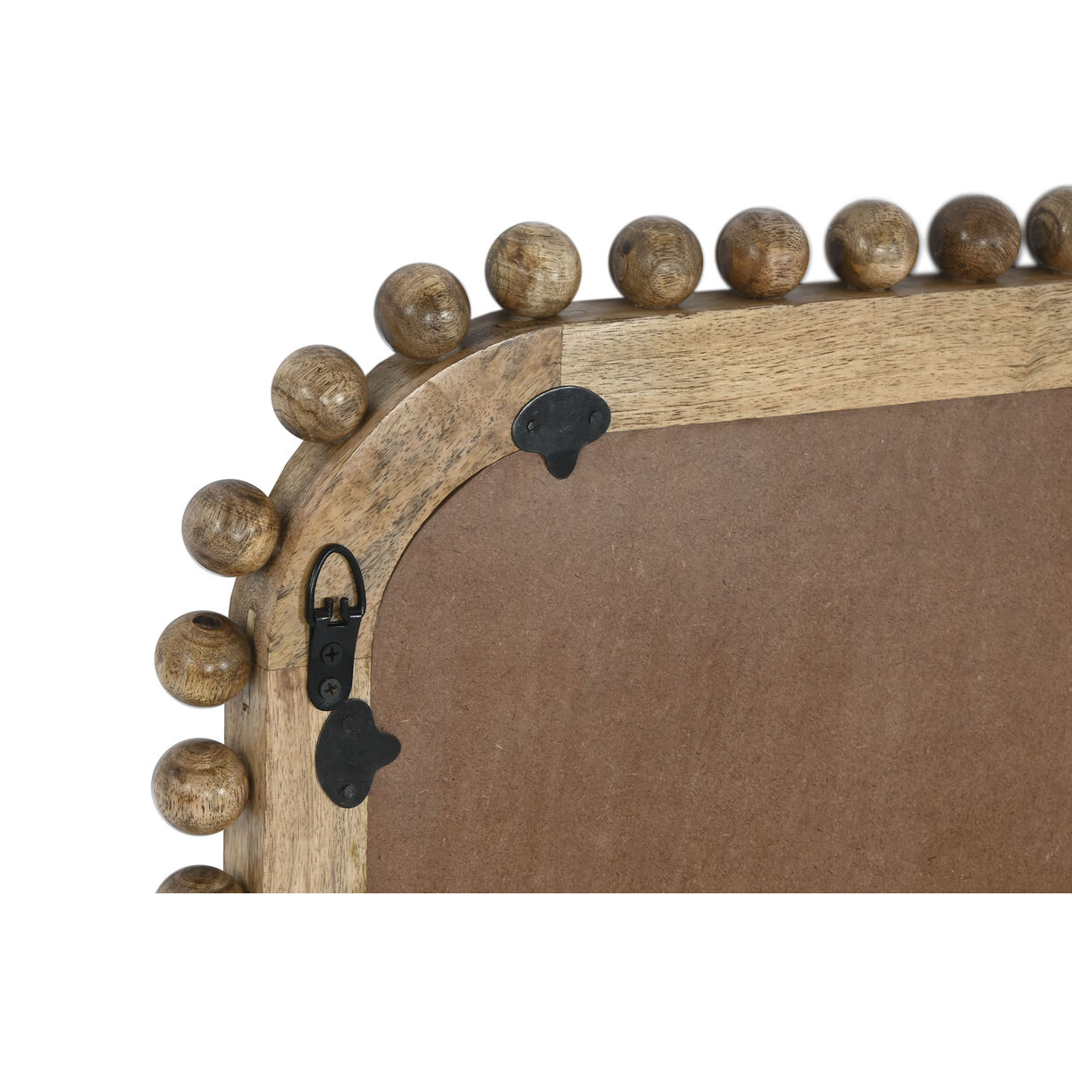 Wall mirror Home ESPRIT Natural Mango wood Balls 60 x 2,5 x 90 cm
