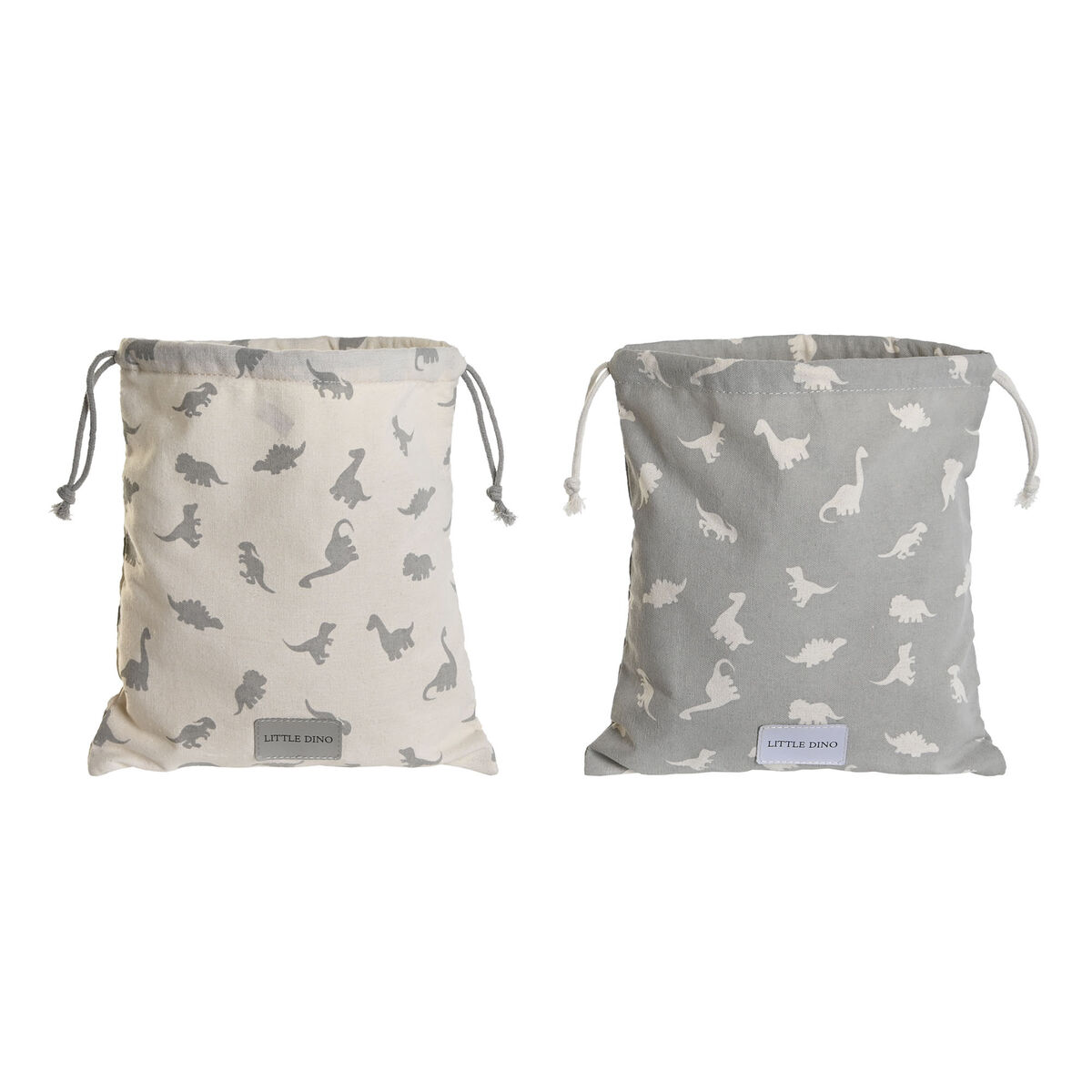 Child’s Backpack Bag DKD Home Decor White Grey 24 x 2 x 26 cm (2 Units)