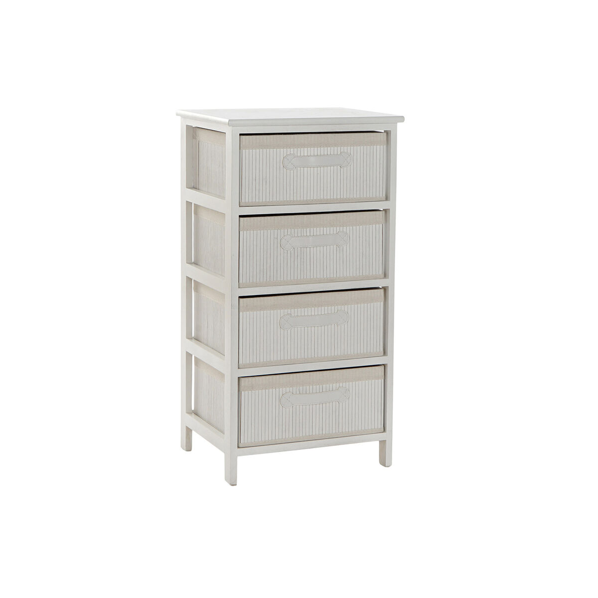 Chest of drawers DKD Home Decor White Bamboo Paolownia wood 42 x 32 x 81 cm Chest of drawers DKD Home Decor White Bamboo Paolownia wood 42 x 32 x 81 cm
