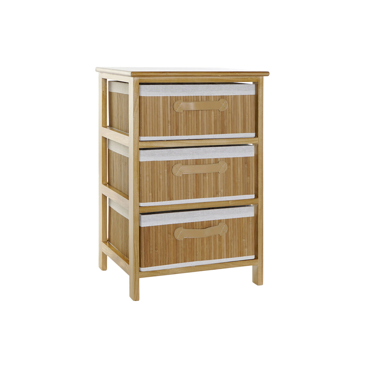 Chest of drawers DKD Home Decor Natural Bamboo Paolownia wood 42 x 32 x 63 cm Chest of drawers DKD Home Decor Natural Bamboo Paolownia wood 42 x 32 x 63 cm