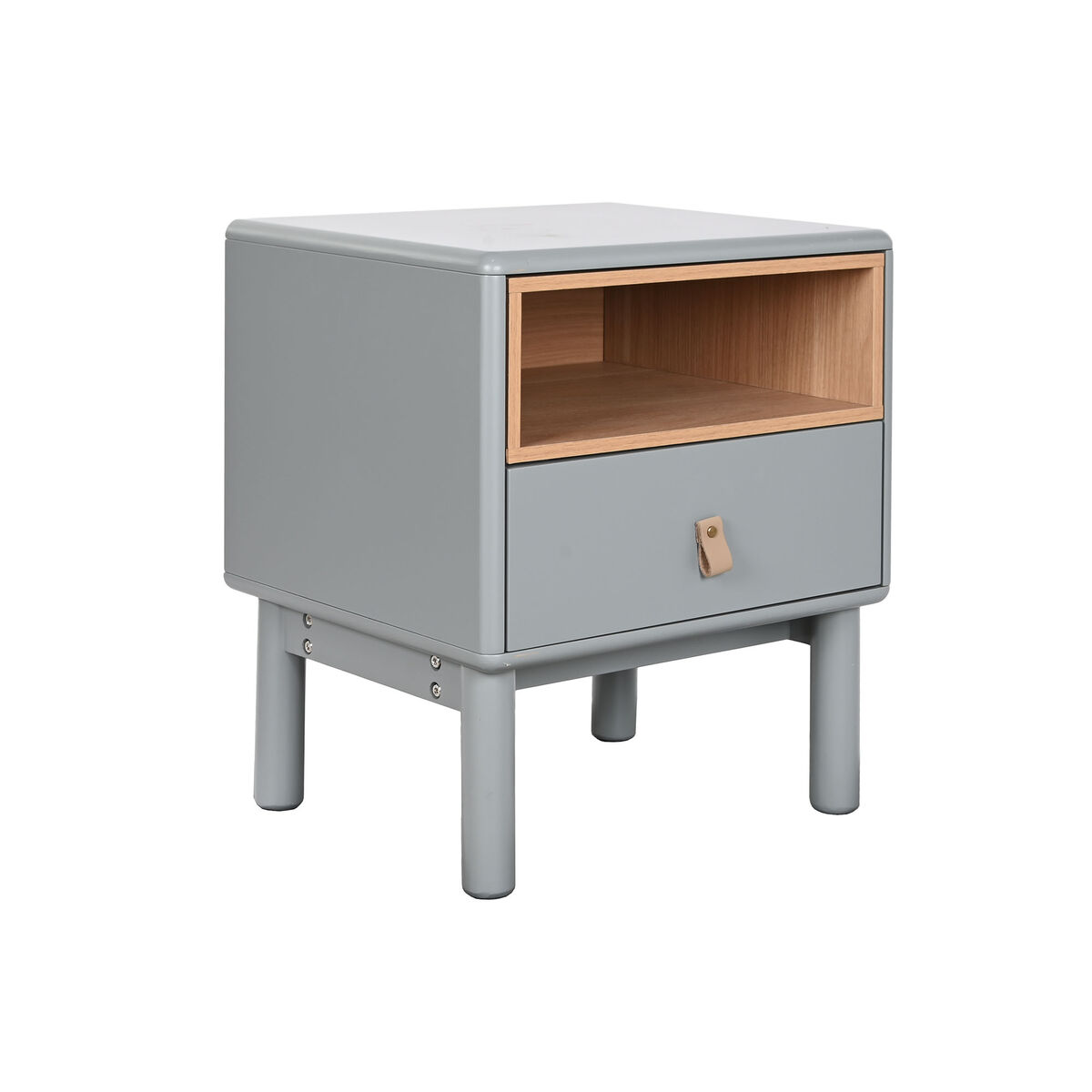 Nightstand Home ESPRIT Blue Grey Natural MDF Wood 48 x 40 x 55 cm Nightstand Home ESPRIT Blue Grey Natural MDF Wood 48 x 40 x 55 cm
