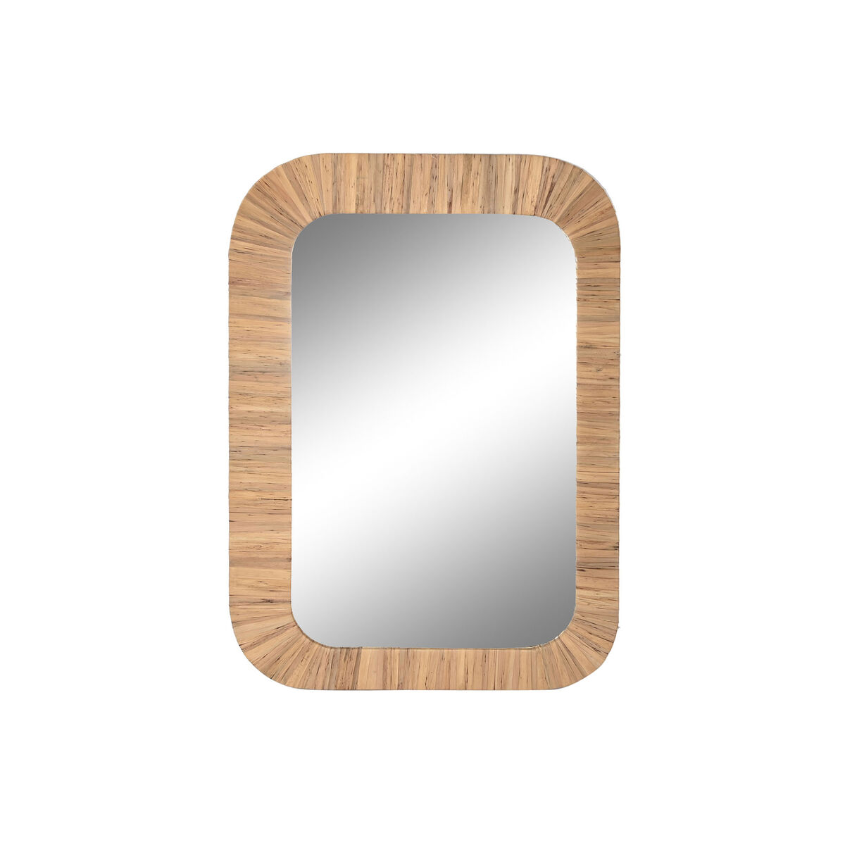 Wall mirror Home ESPRIT Brown Natural Colonial 70 x 3 x 100 cm