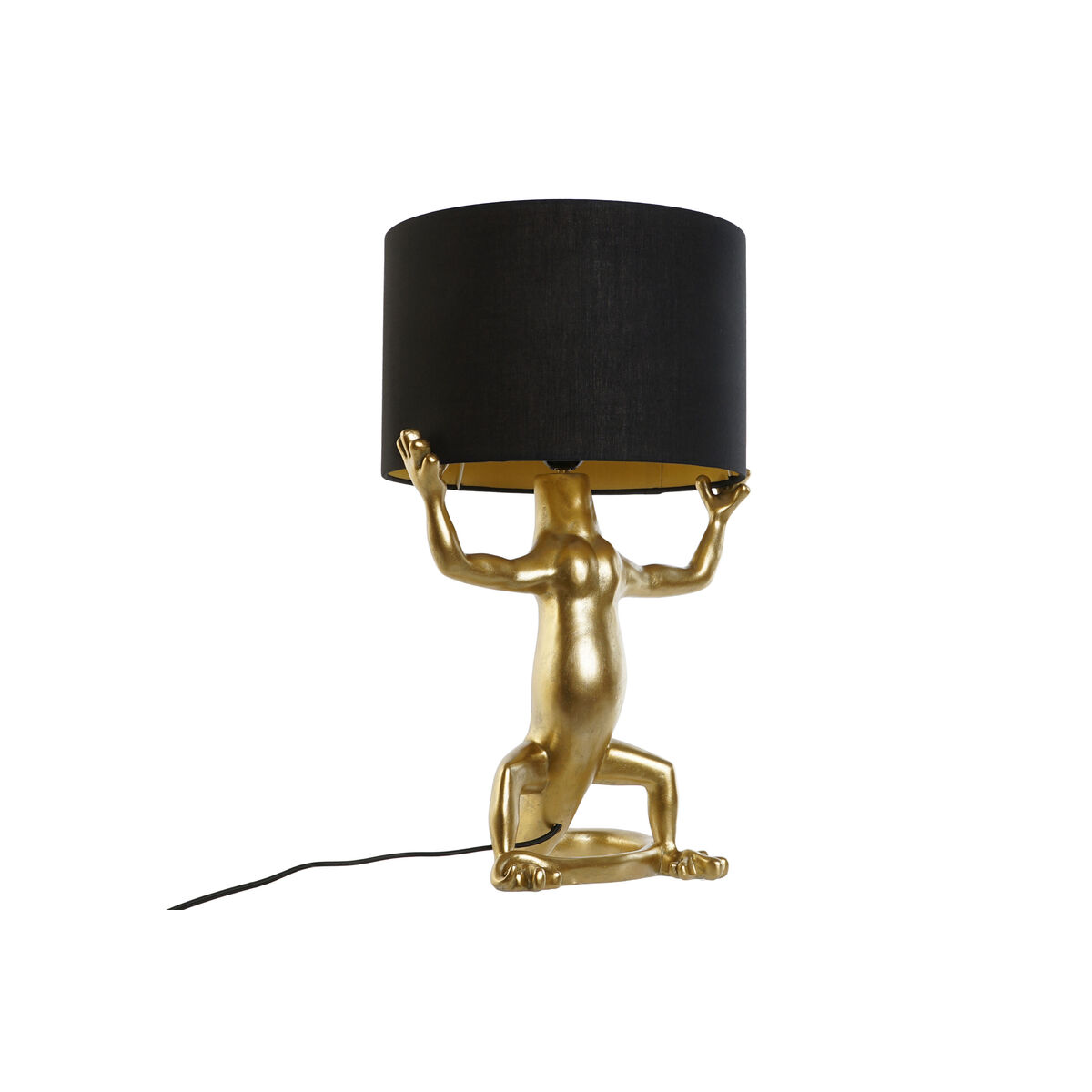 Desk lamp Home ESPRIT Black Golden Resin 50 W 220 V 31 x 28 x 50 cm (2 Units) Desk lamp Home ESPRIT Black Golden Resin 50 W 220 V 31 x 28 x 50 cm (2 Units)