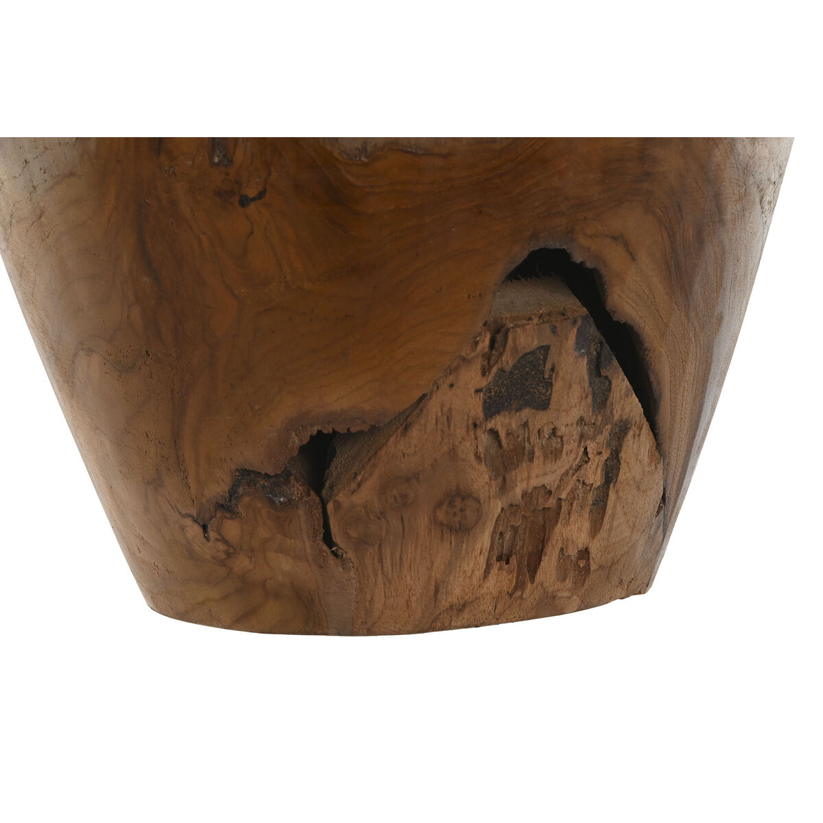 Vase Home ESPRIT Natural Dark brown Teak 34 x 34 x 40 cm