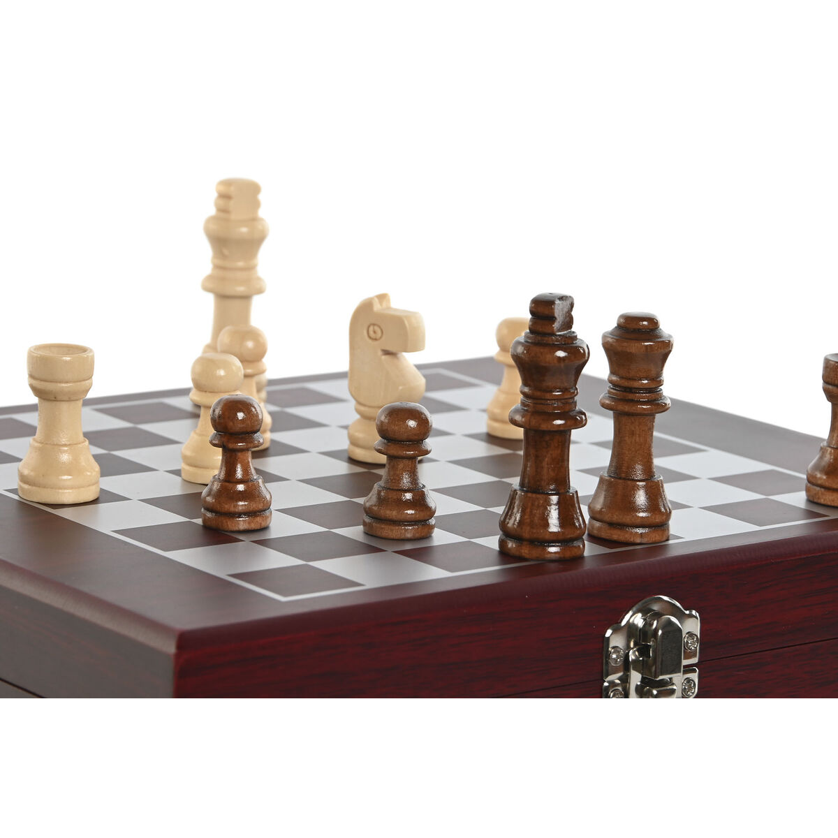 Set of Wine Accessories Home ESPRIT Brown MDF Wood 24 x 19 x 5 cm