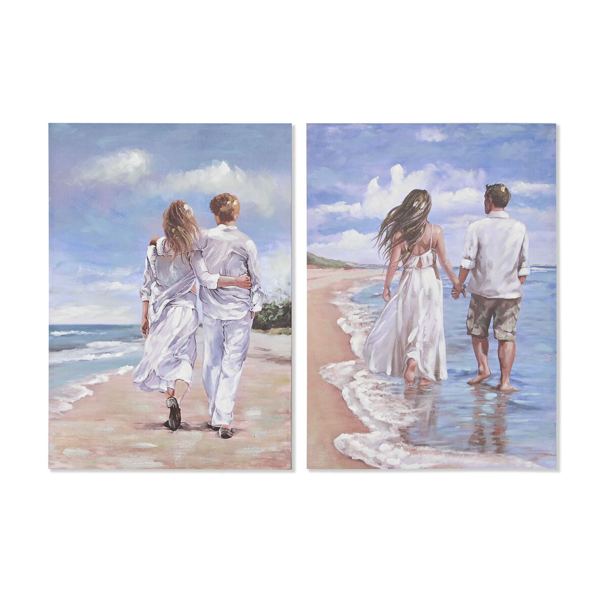 Painting Home ESPRIT Beach Mediterranean 70 x 3 x 100 cm (2 Units) Painting Home ESPRIT Beach Mediterranean 70 x 3 x 100 cm (2 Units)