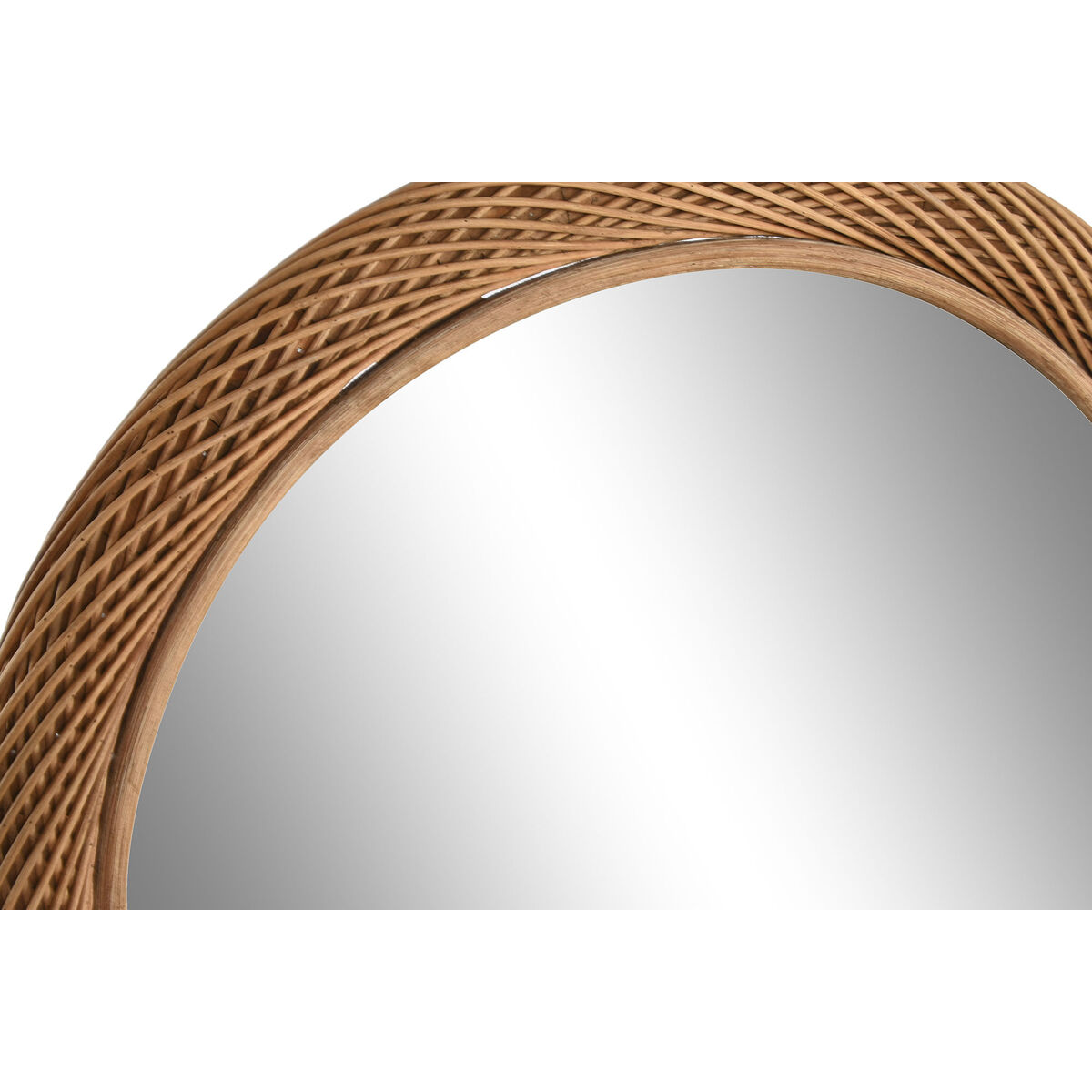 Wall mirror Home ESPRIT Light brown Natural Urban 72 x 7 x 72 cm