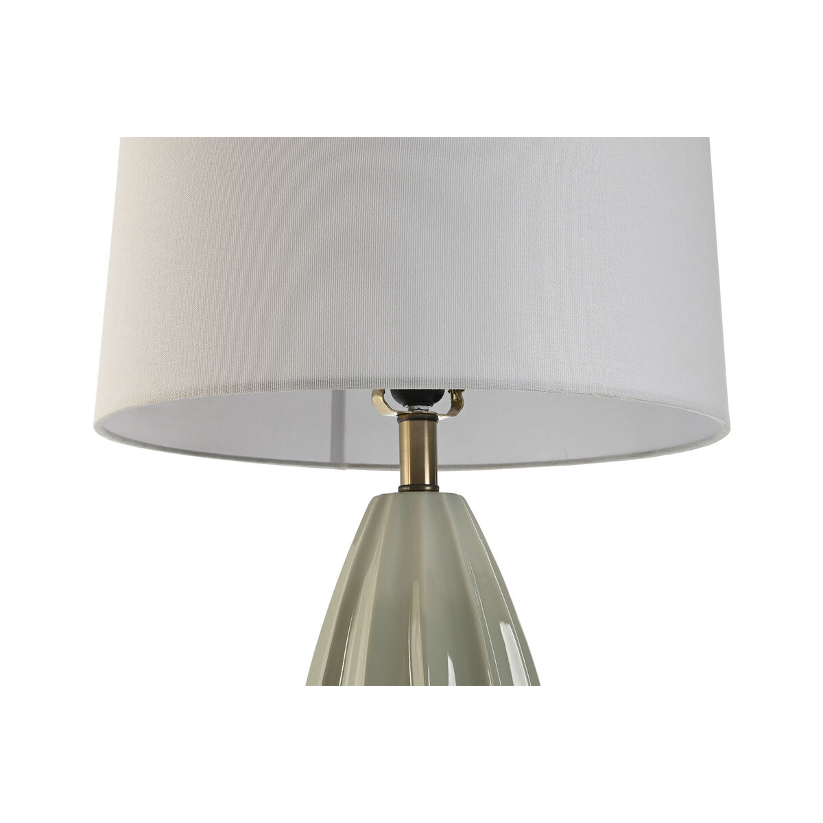 Desk lamp Home ESPRIT White Green Stoneware 50 W 220 V 40 x 40 x 78 cm