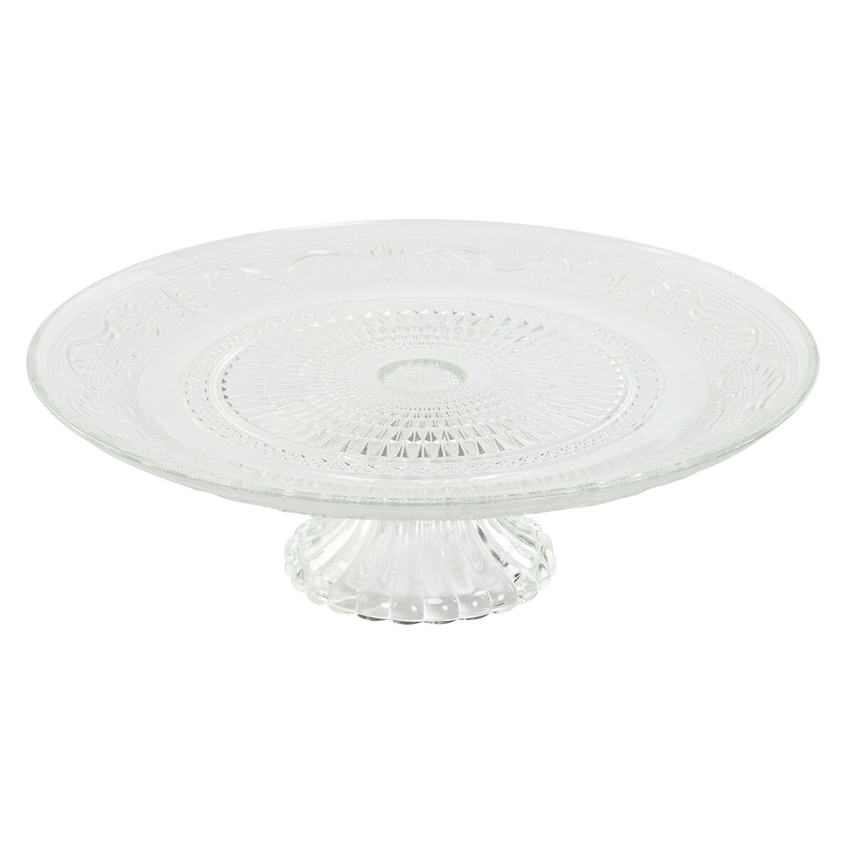 Flat Plate Home ESPRIT Transparent Crystal 29 x 29 x 9,2 cm