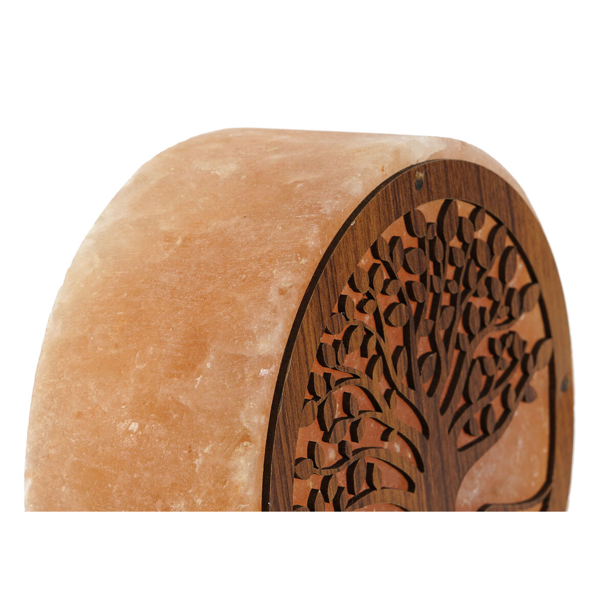 Desk lamp Home ESPRIT Tree Brown Pink Wood Salt 15 W 220 V 16 x 7 x 18 cm