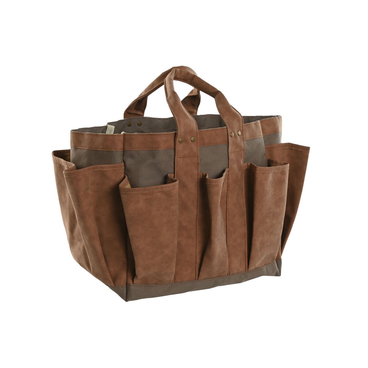 Tool Holder Home ESPRIT Bag Garden Brown 47 x 18 x 27 cm Tool Holder Home ESPRIT Bag Garden Brown 47 x 18 x 27 cm