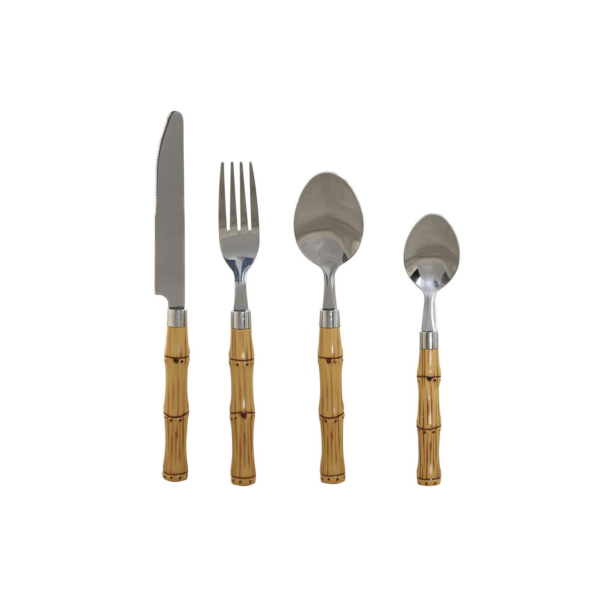 Cutlery Home ESPRIT Silver Natural Stainless steel ABS 3 x 2 x 16 cm 24 Pieces Cutlery Home ESPRIT Silver Natural Stainless steel ABS 3 x 2 x 16 cm 24 Pieces
