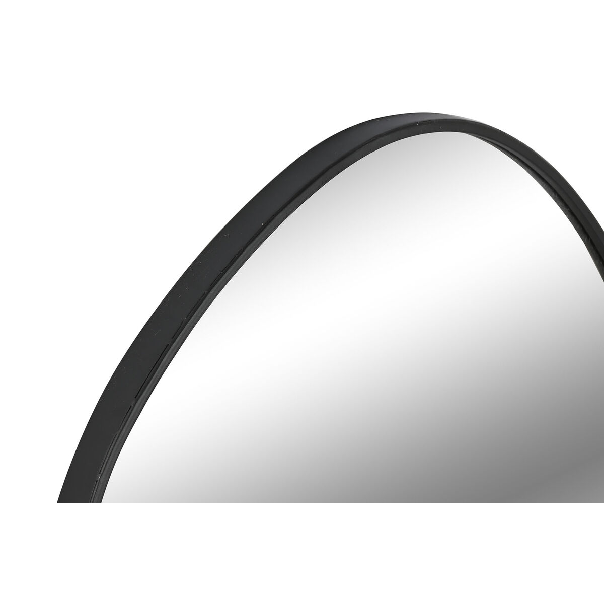 Wall mirror Home ESPRIT Black Metal Mirror Modern 60 x 2,5 x 78 cm