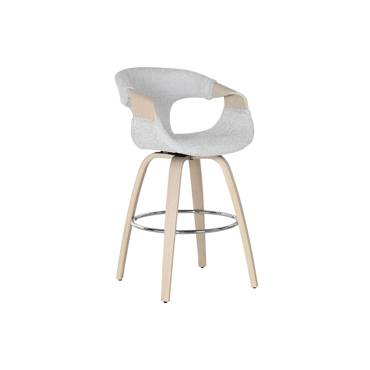 Stool Home ESPRIT Grey Wood 55,5 x 52,5 x 92,5 cm Stool Home ESPRIT Grey Wood 55,5 x 52,5 x 92,5 cm