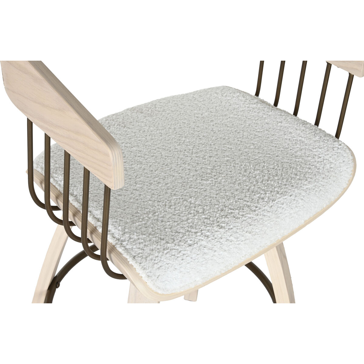 Stool Home ESPRIT White Wood 51,5 x 47,5 x 94,5 cm Stool Home ESPRIT White Wood 51,5 x 47,5 x 94,5 cm