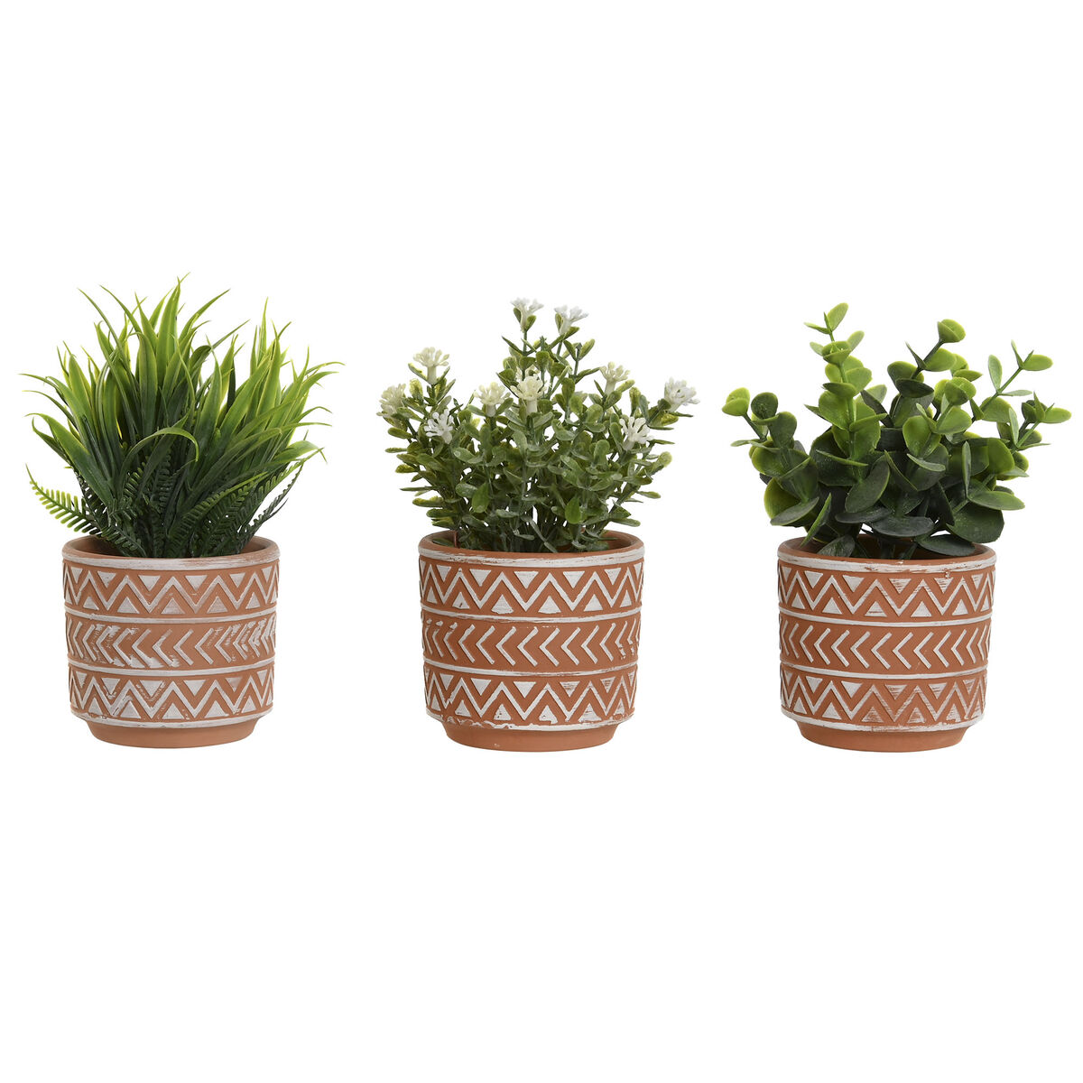 Decorative Plant Home ESPRIT Polyethylene Cement 12 x 12 x 17 cm (3 Units) Decorative Plant Home ESPRIT Polyethylene Cement 12 x 12 x 17 cm (3 Units)