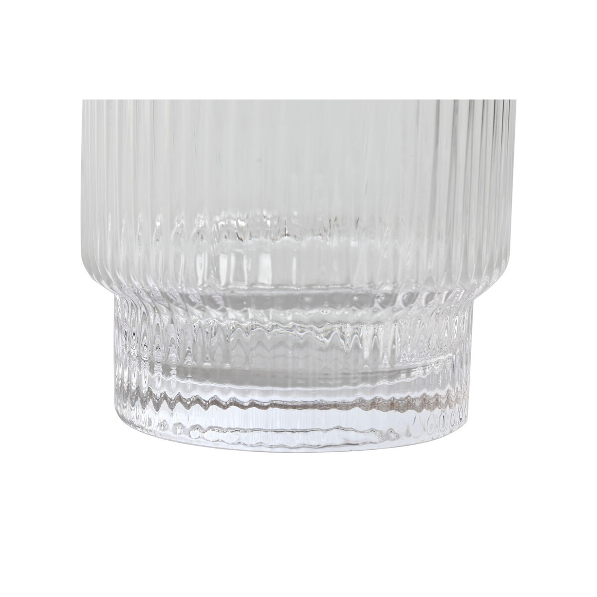 Set of glasses Home ESPRIT Transparent Golden Crystal 320 ml (6 Units)