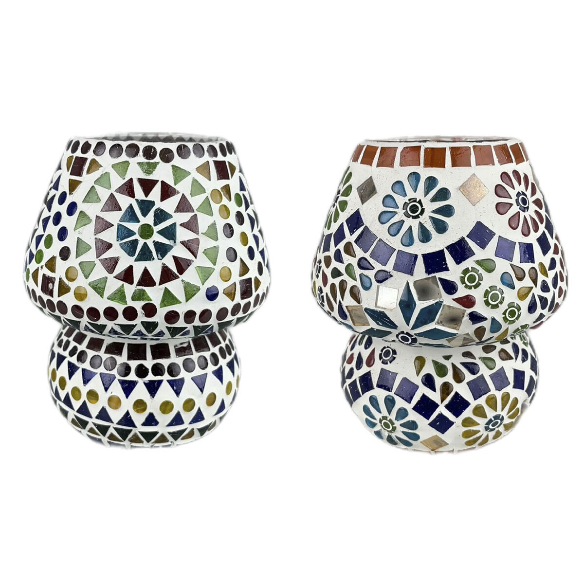 Desk lamp Home ESPRIT Multicolour Aluminium Crystal 220 V 13 x 13 x 17 cm (2 Units) Desk lamp Home ESPRIT Multicolour Aluminium Crystal 220 V 13 x 13 x 17 cm (2 Units)