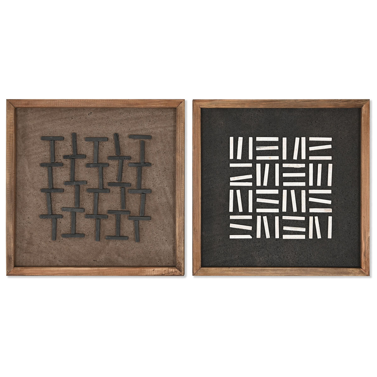 Painting Home ESPRIT Modern 40,2 x 4 x 40,2 cm (2 Units)