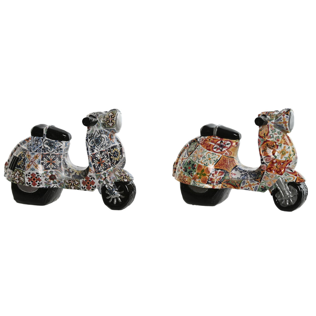 Decorative Figure Home ESPRIT Multicolour Mediterranean scooter 14 x 8 x 11 cm (2 Units) Decorative Figure Home ESPRIT Multicolour Mediterranean scooter 14 x 8 x 11 cm (2 Units)