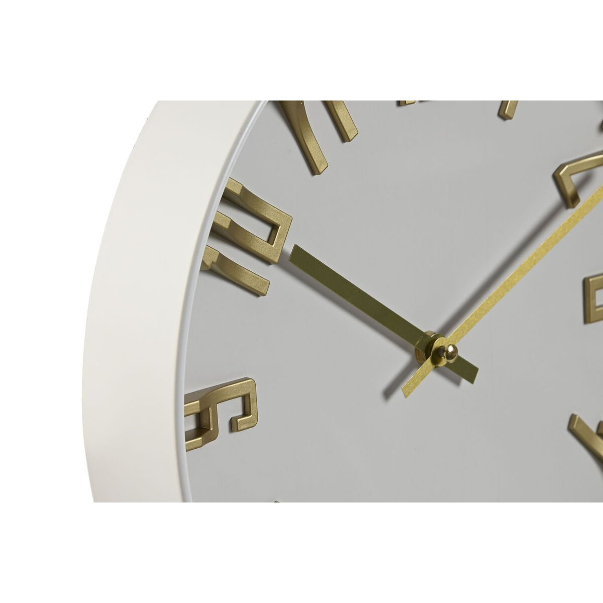Wall Clock Home ESPRIT White Golden Silver PVC 30 x 4 x 30 cm (2 Units)